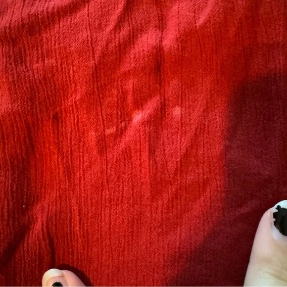 Knox Rose Burgundy Flowy Bohemian Top - Picture 8 of 9